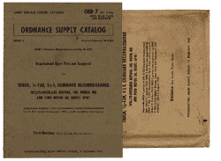 ORD-7 SNL G-503 , ORDNANCE SUPPLY CATALOG